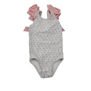 Cecil and Lou Pastel Floral Rosebud Bow Swimsuit